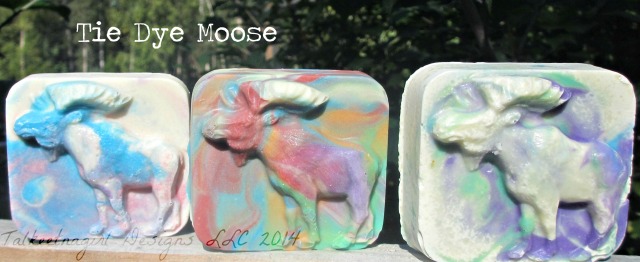 tie dye moose soap